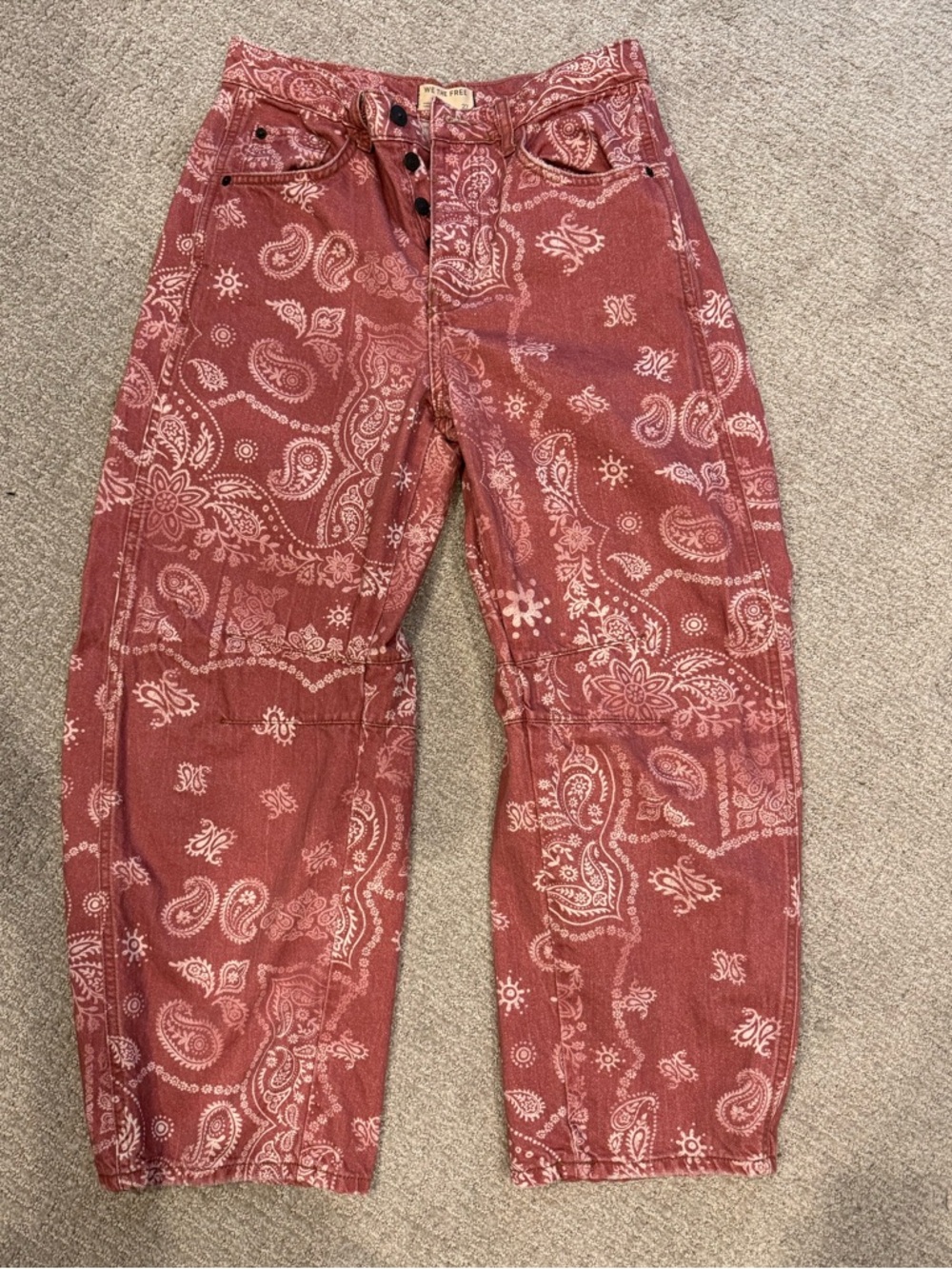 Free people barrel jeans